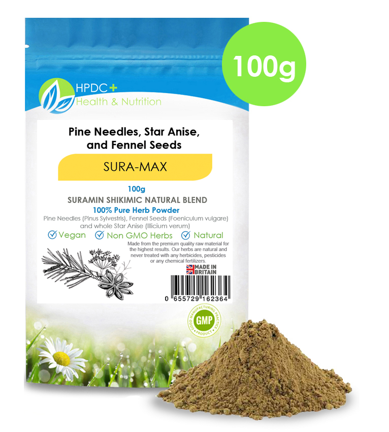 100G-SURA-MAX-suramin-powder-Natural-Extract-Suramin Shikimic-Acid-Pinus-Sylvestris-tea-dry-fresh-NATURAL-PURE