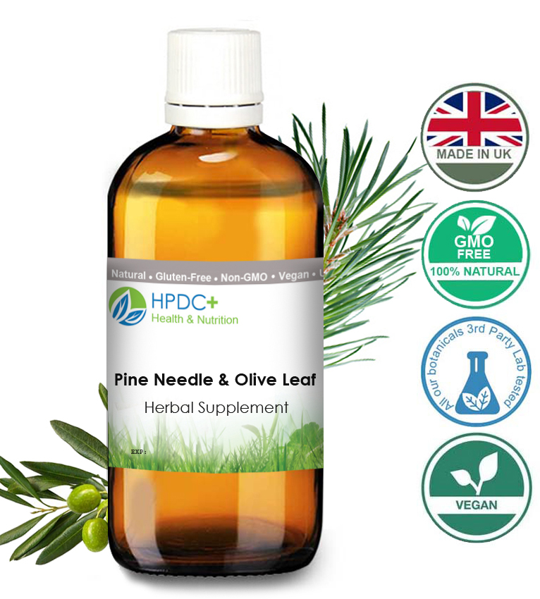 pine-needles-olive-leaf-SURAMIN-SHIKIMIC-ACID-FORMULA-tiNCTURE-tea-extract-amazon1